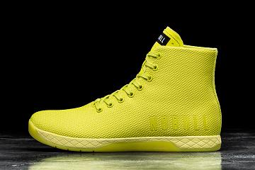 Lemon Nobull High-Top Neon Lime Women's Trainers | CA B2080E